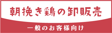 朝挽き鶏の卸販売